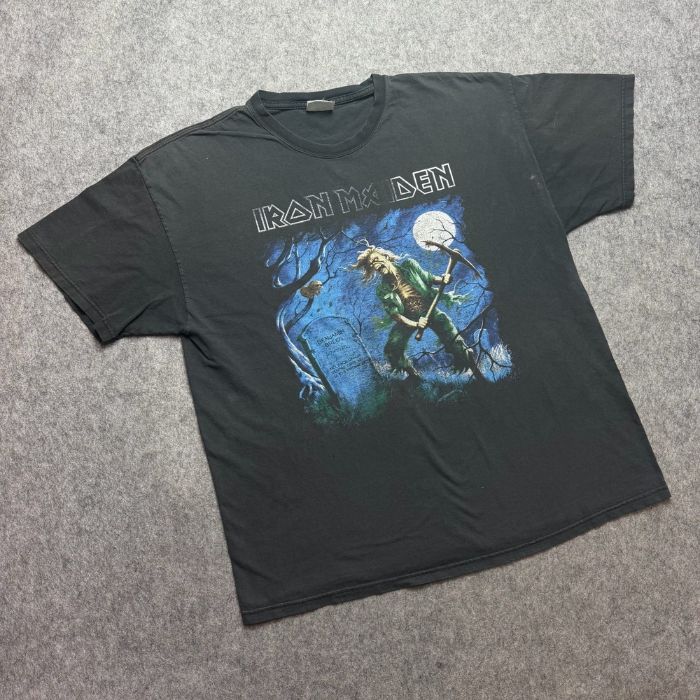 Iron Maiden Shirt Mens XL Black Benjamin Breeg Eddie Graphic Band Tee Music